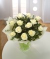 Most Loved - romantic white roses delivered by Flowers by Hughes Florist Shop, Monaghan Town, Ireland