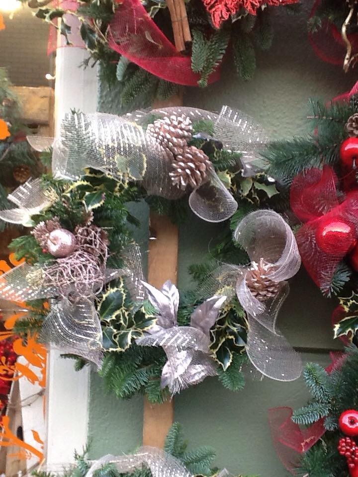 Seasonal door wreaths designed to your specifications by Flowers by Hughes, Monaghan Town, Ireland