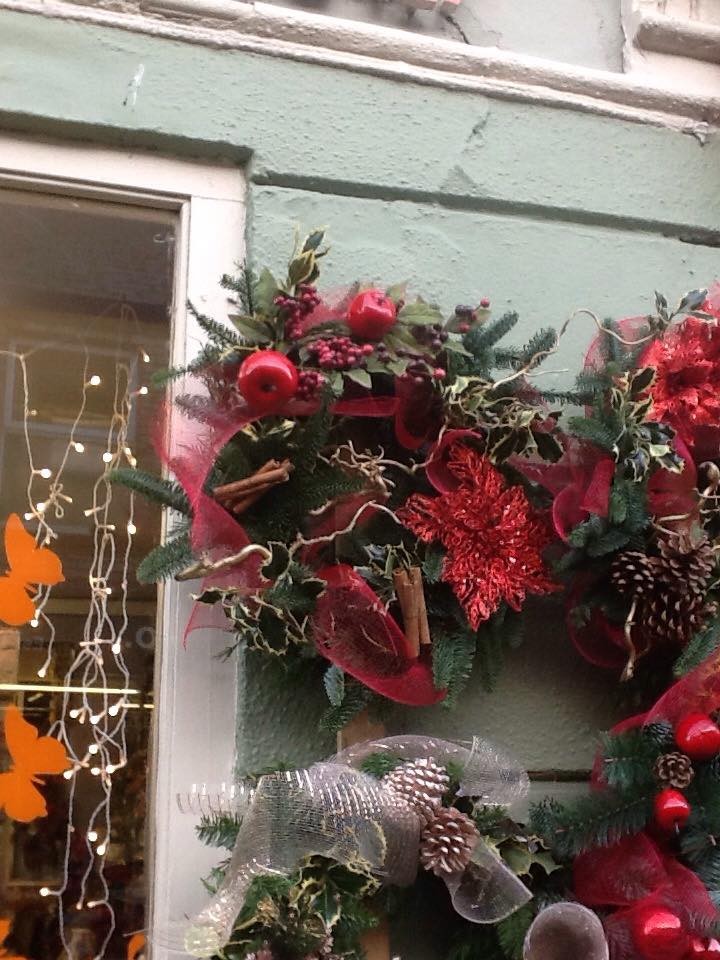 Christmas Door wreath designed to your specifications by Flowers by Hughes, Monaghan Town, Ireland